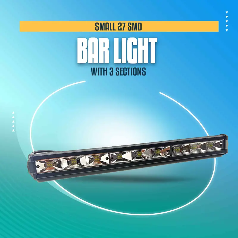 Compact 3-Section Smd Bar Light – 27 Smd, 48.26 Cm 1