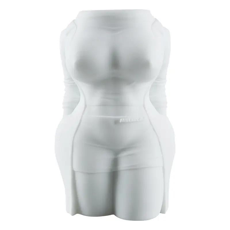 Cora Trench Coat Torso Doll – Sleek All-White Anime-Inspired Sex Toy 1