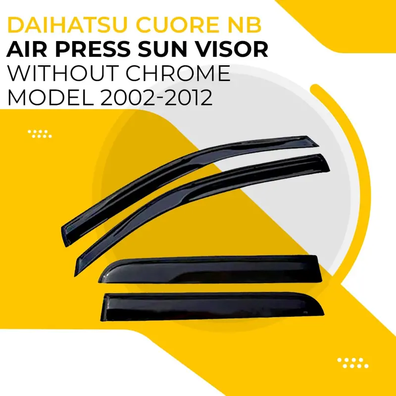 Daihatsu Cuore Nb Air Press Sun Visor – Chrome-Free Uv-Blocking Shade (2002–2012) 1