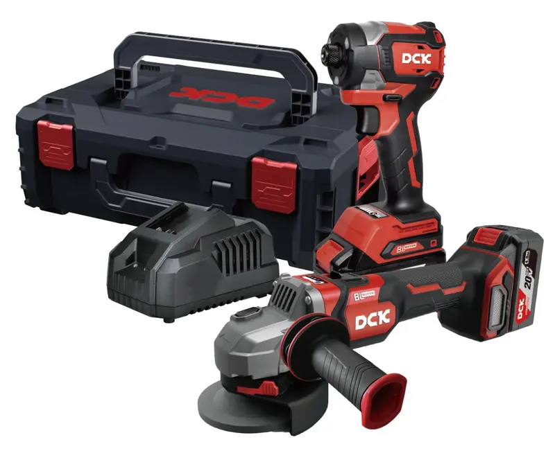 Dck Cordless 2-Piece Combo Kit – Impact Driver + Angle Grinder (Kdkit31) 1