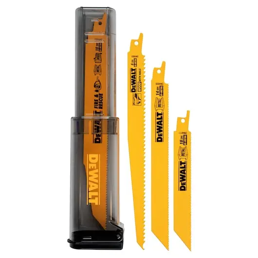 Dewalt 16-Piece General-Purpose Reciprocating Saw Blade Kit With Storage Case – Dw4899 1
