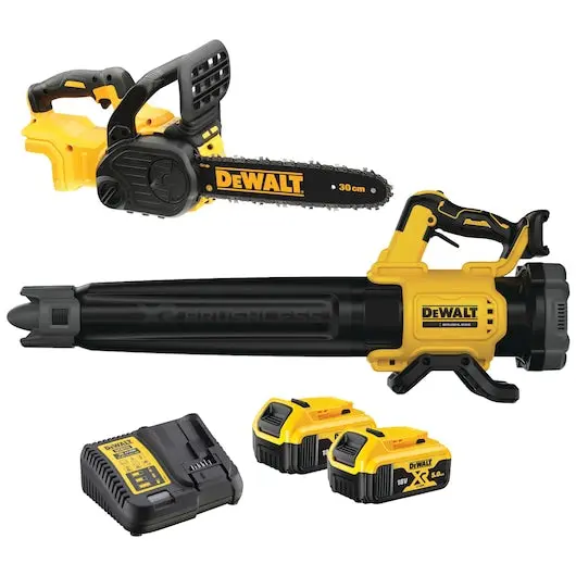Dewalt 18V Xr 2-Piece Chainsaw Combo – Brushless Blower & Cordless Chainsaw (5Ah Kit) 1