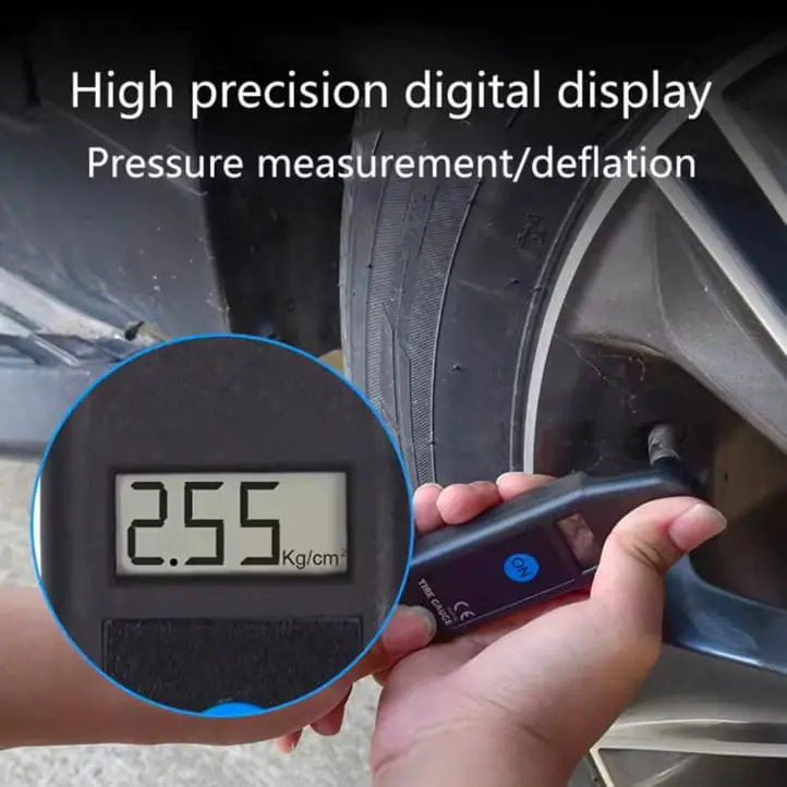 Digital Tire Pressure Gauge With Lcd Display – High-Accuracy Barometer For Cars, Trucks & Motorcycles 1