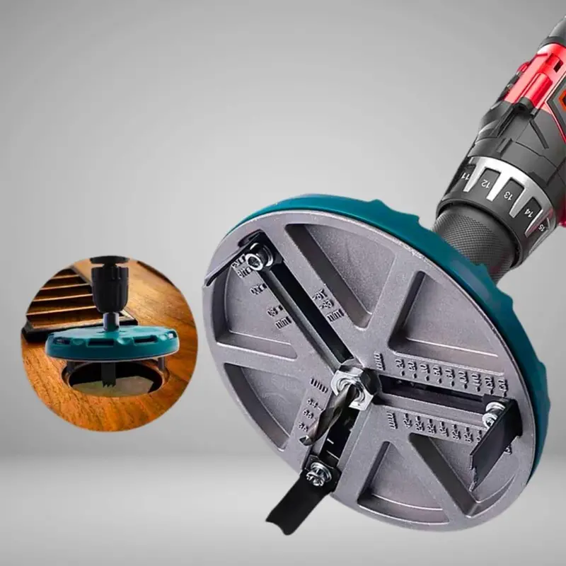 Drill-Driven Hole Saw Adapter – Adjustable From 45Mm To 130Mm 1