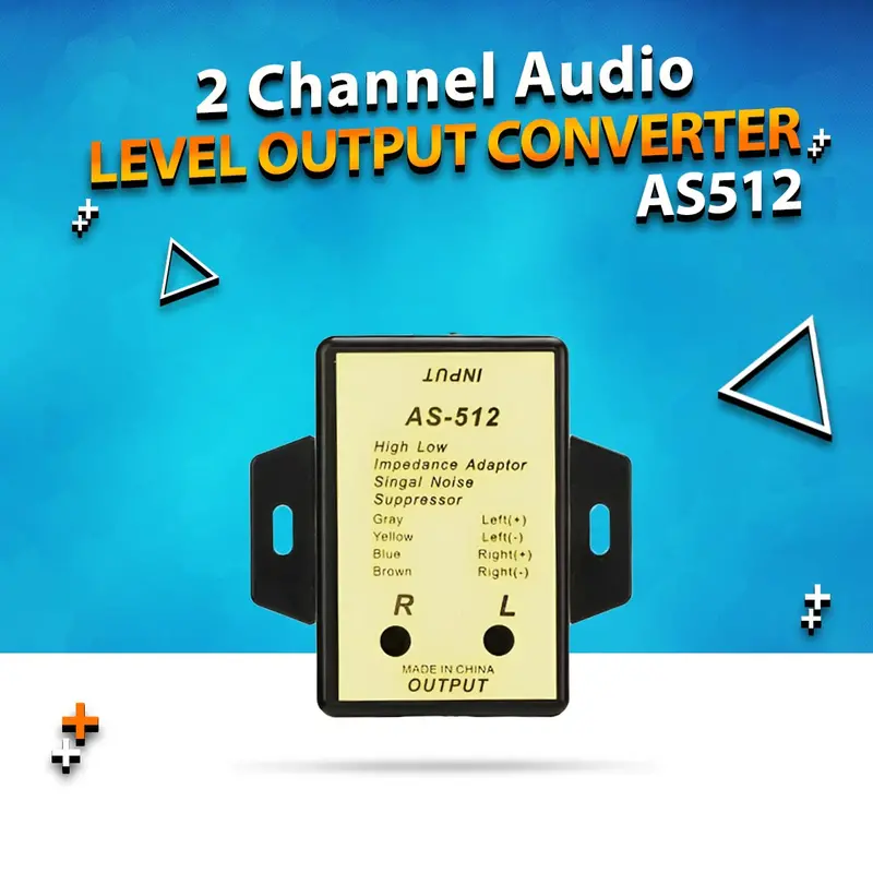 Dual-Channel High/Low Impedance Audio Converter For Speaker-Level Inputs 1