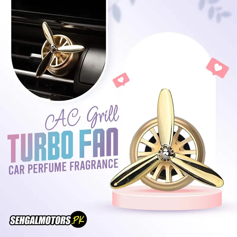 Dual-Pack Turbo Fan Ac Grille Car Fragrance – Multi-Color 1