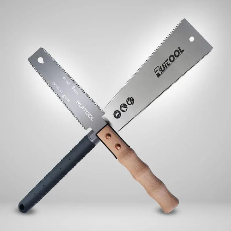 Dual-Tooth Ryoba Japanese Pull Saw Set – 250Mm & 150Mm – Ruitool 1