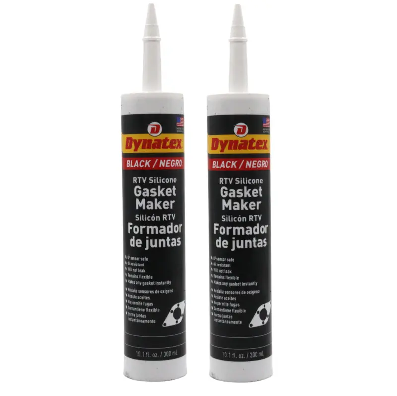 Dynatex Black Rtv Silicone Gasket Maker – 10.1 Oz Caulk Tube (2-Pack), Oem-Compliant, 500°F Resistance, Sensor-Safe, Domestic Production 1