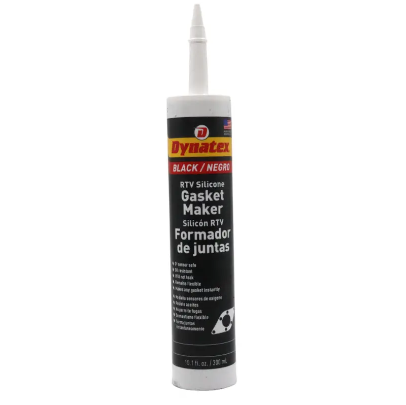 Dynatex Black Rtv Silicone Gasket Maker – 10.1 Oz Caulk Tube (Single), Oxygen Sensor Safe, 500°F Rated Sealant, Oil & Water Resistant, Usa Made 1