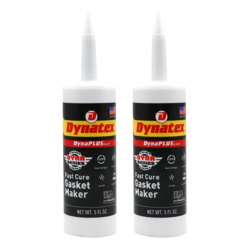 Dynatex Dynaplus Fast-Cure Rtv Gasket Maker – 5 Fl Oz Cartridge, Sensor-Safe & Non-Corrosive, 500°F Rated, Low-Odor, Made In Usa (2-Pack) 1