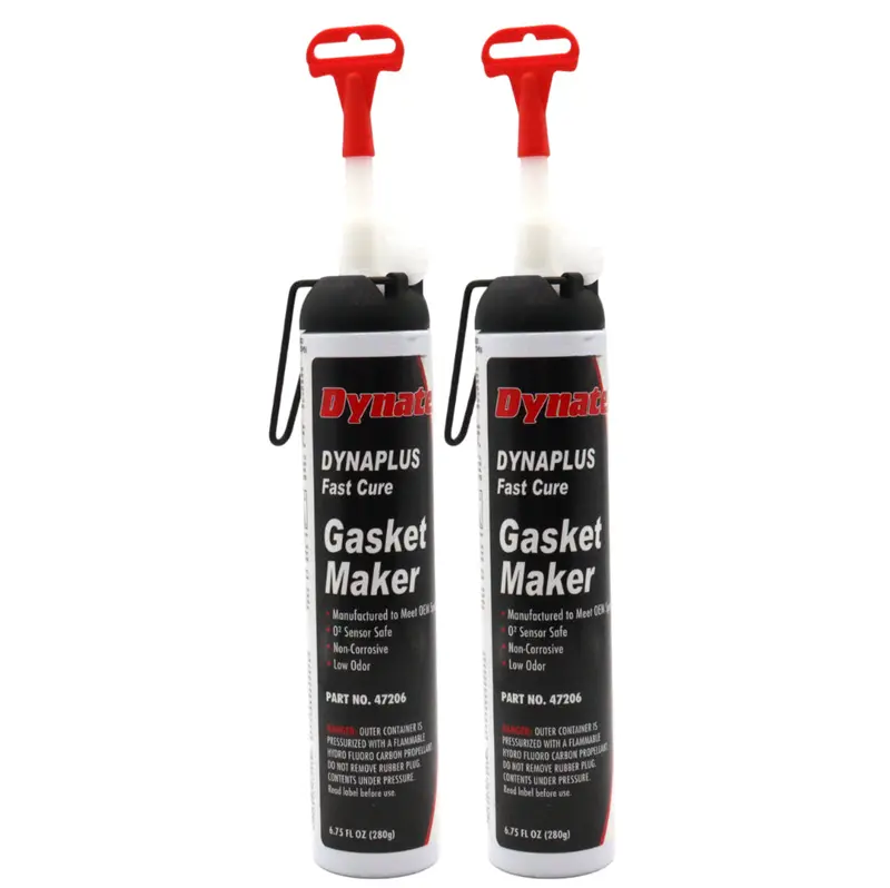 Dynatex Dynaplus Fast-Cure Silicone Sealant – 6.75 Fl Oz Canister, Low-Odor, Sensor-Safe, Thermal Stability To 500°F, Non-Damaging To Sensors, Made In Usa (2-Pack) 1