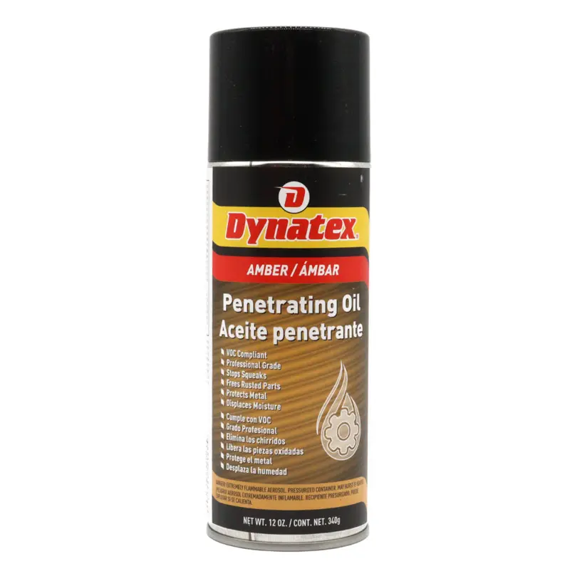 Dynatex Penetrating Oil – 12 Oz Aerosol (Single) – Multi-Surface Rust Loosener, Tool Protector & Lubricant For Metal, Plastic, Rubber 1