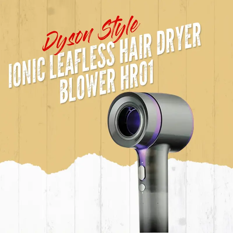 Dyson-Style Ionic Bladeless Hair Dryer – Hr01 Compact Air Blower 1