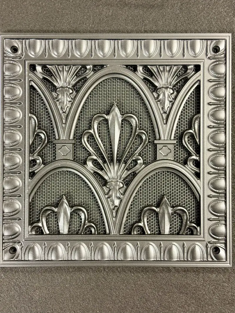 Empire-Style Decorative Bathroom Exhaust Fan Cover – 10" × 10" 1