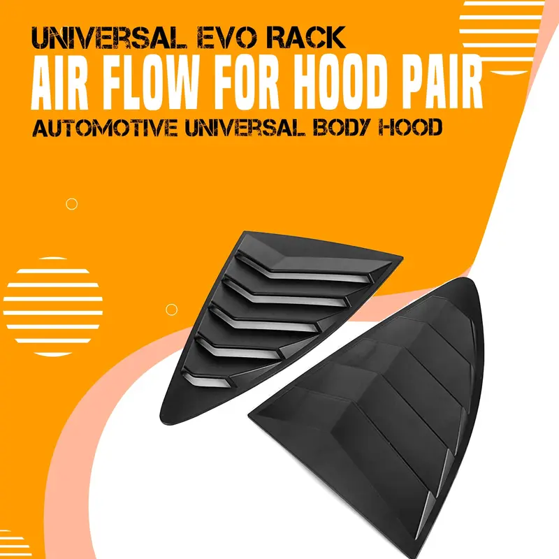 Evo-Style Hood Air Flow Vent Kit – Universal Decorative Hood Vent Pair 1
