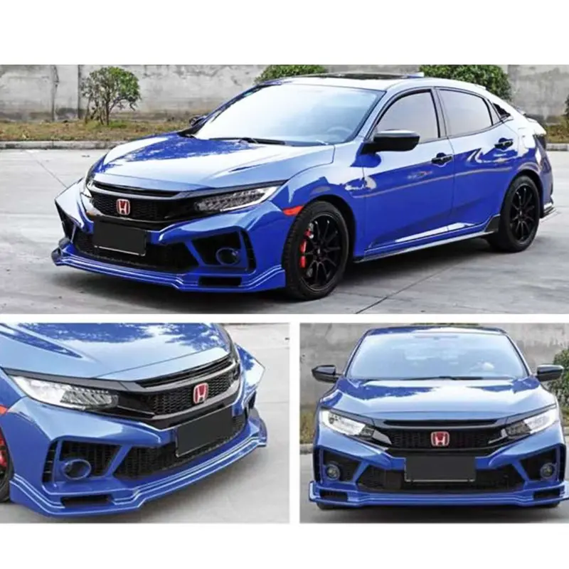 Fc Rs-Inspired Front And Rear Bumper Body Kit For Honda Civic (2016–2021) 1