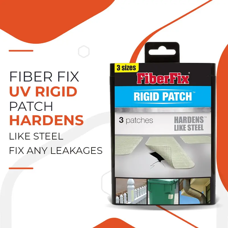 Fiber Fix Uv-Activated Rigid Patch – Steel-Hard Leak Repair Tape 1