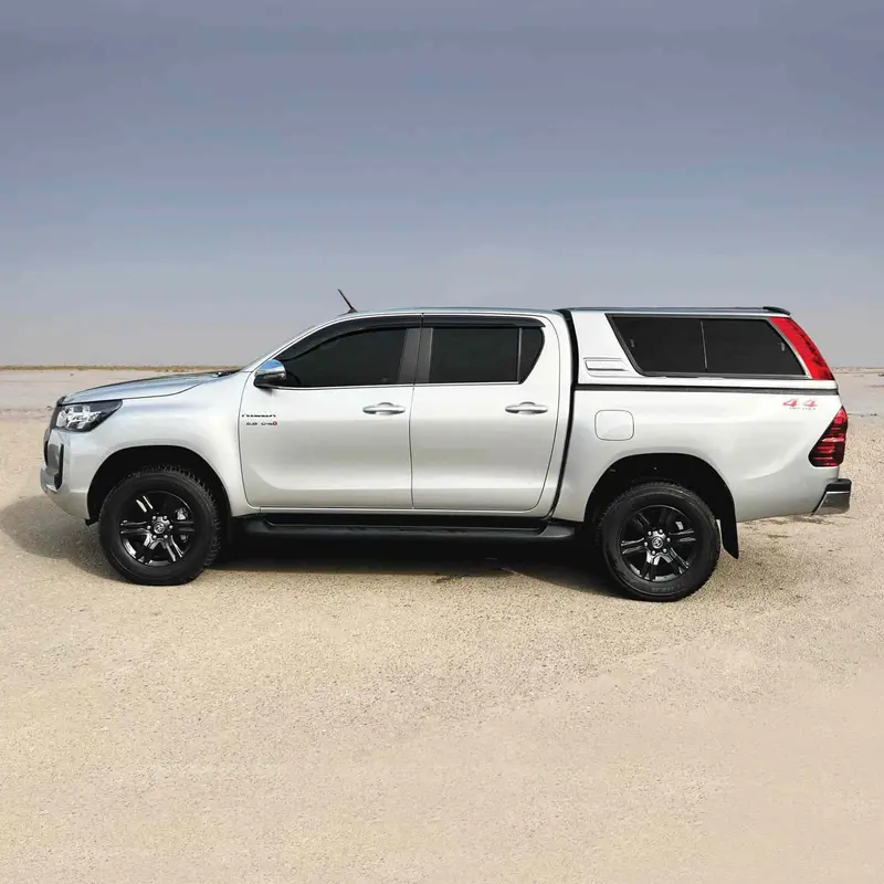 Flat-Roof Fiberglass Canopy With Led Brake Lights – Hilux Revo / Rocco 4X4 M3, Double Cab 1