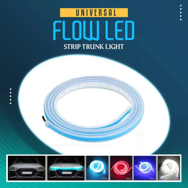 Flow-Style Led Trunk Light Strip – Universal Automotive Interior Illumination 1
