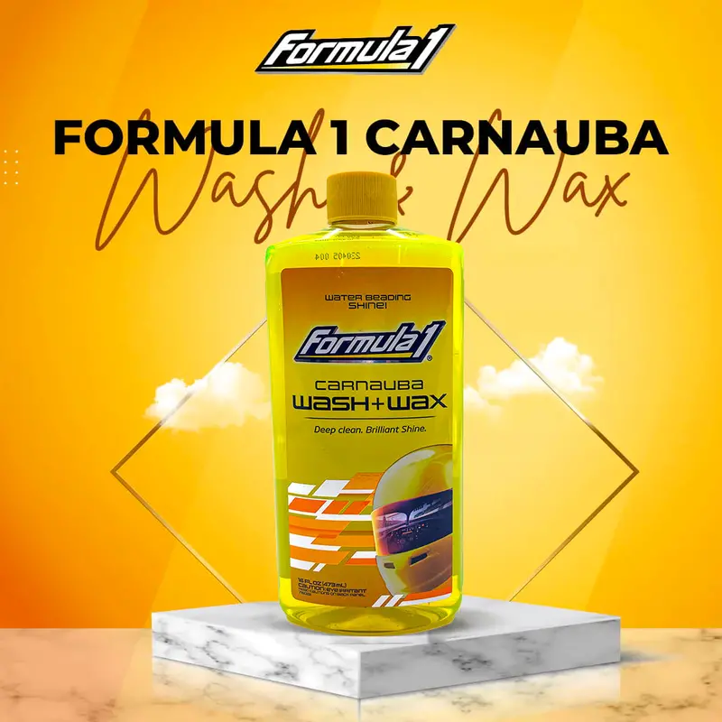 Formula 1 Carnauba Wash & Wax – 473 Ml Compact Car Shampoo 1