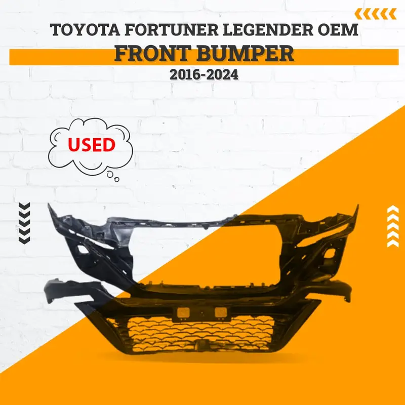 Genuine Oem Front Bumper For Toyota Fortuner Legender – Used (2016–2024) 1