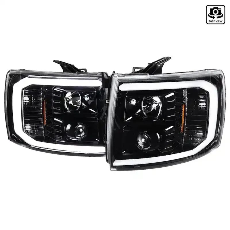 Gloss-Finish Led Projector Headlight Bar Assembly 1