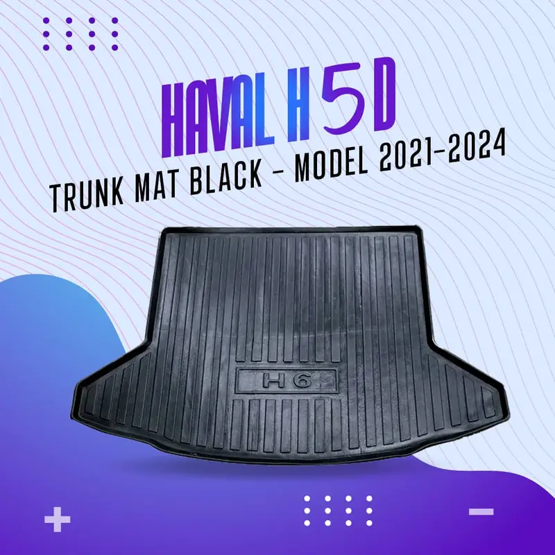 Haval H6 (2020–2024) Black Tpe Trunk Mat – 5-Door Floor Liner 1