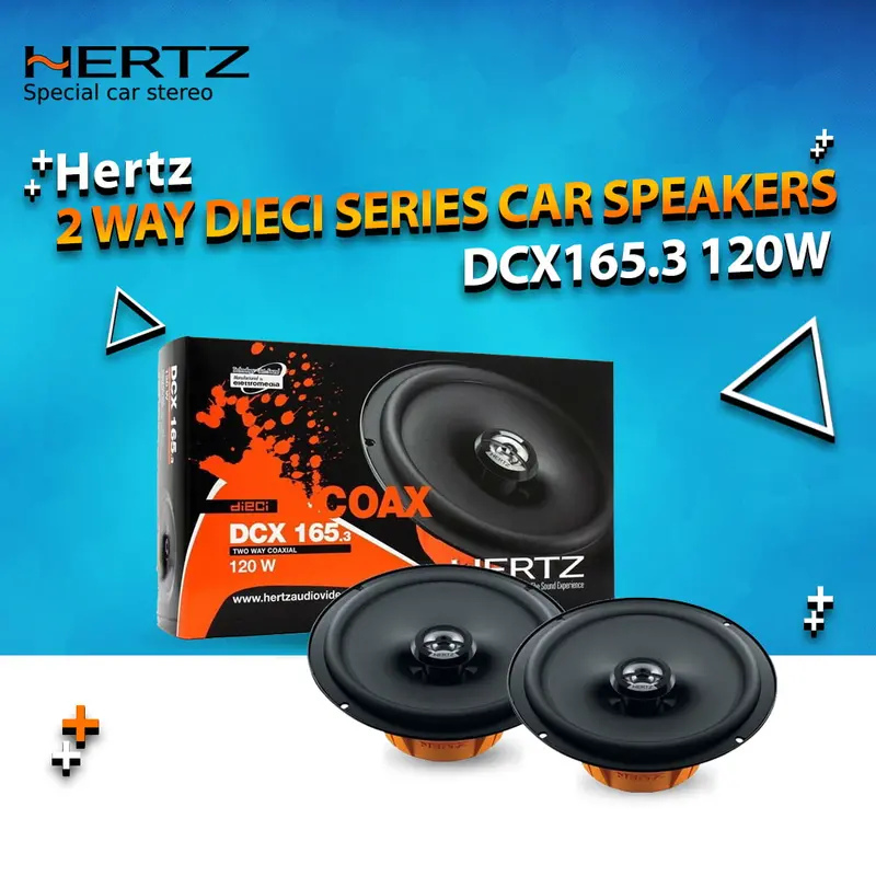 Hertz Dcx165.3 Dieci Series 6.5" 2-Way Component Speakers – 120W Rms (Pair) 1