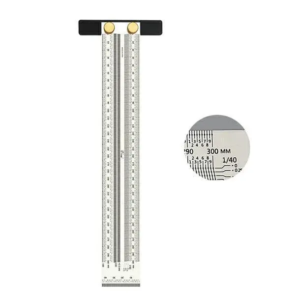 High-Accuracy T-Shape Metric Scale – 300Mm Rulert 1