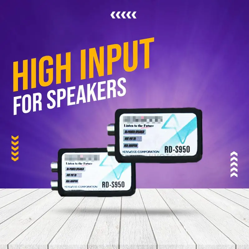 High-Power Speaker Input Adapter – Optimized Amplifier Connection Module 1