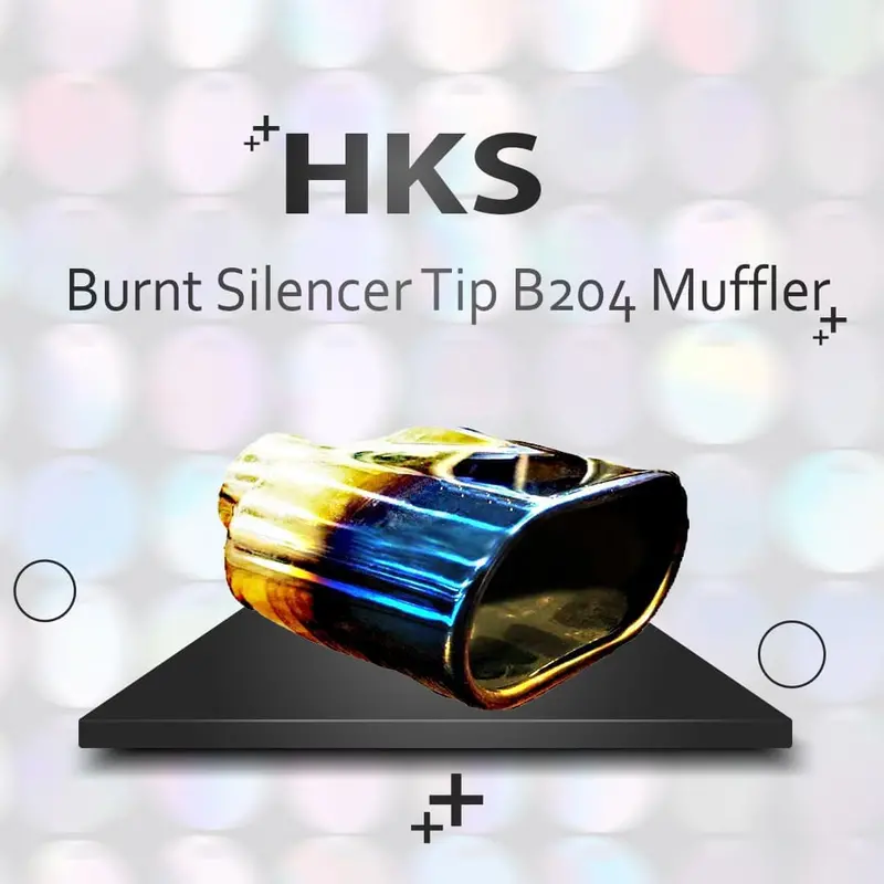 Hks Burnt-Effect Silencer Tip – Compact Exhaust Muffler End Cap (B204) 1