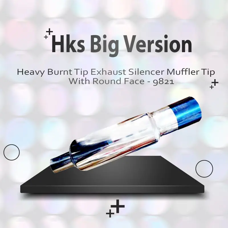 Hks Heavy-Duty Burnt Exhaust Silencer Tip – Round-Face Design (Model 9821) 1