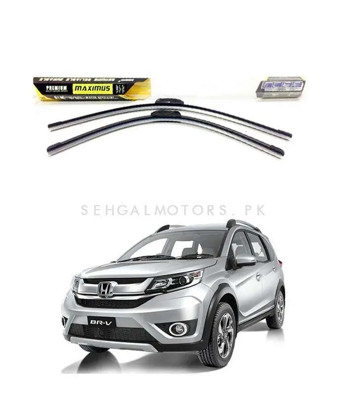 Honda Br-V Maximus All-Season Wiper Blades (2017–2025) – Pair, High-Adhesion 1