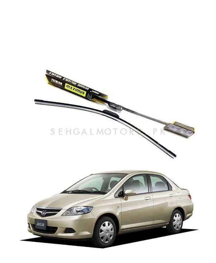 Honda City Maximus Heavy-Duty Wiper Blades (2003–2006) – Weather-Resistant Silicone 1