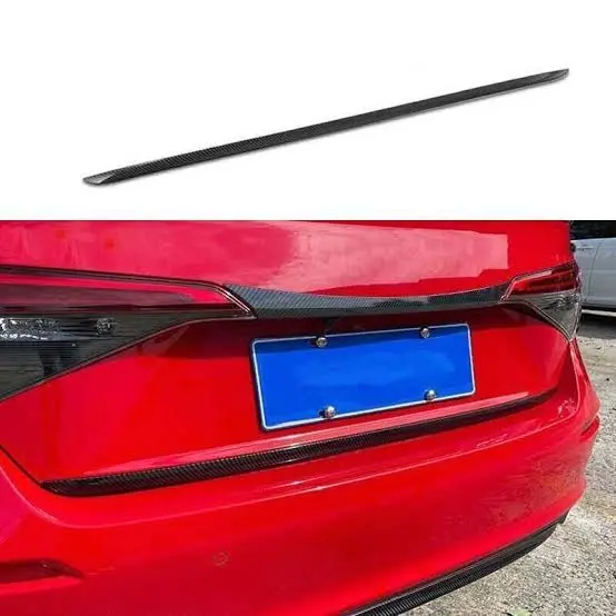 Honda Civic (2022–2025) Rear Trunk Lower Trim In Carbon Fiber Finish 1