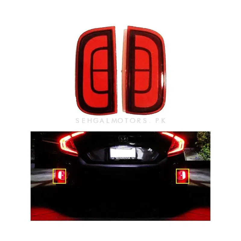Honda Civic Rear Bumper Third Brake Lamp – Reflector Design C (Bl-043, 2016–2021) 1
