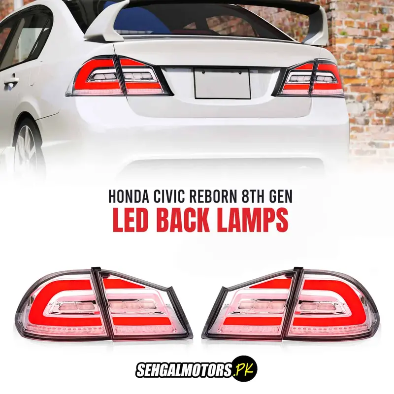 Honda Civic Reborn 8Th Gen Led Tail Lamps – Upgraded Rear Lighting (2006–2011) 1