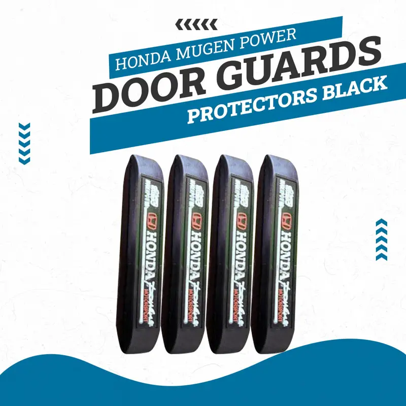 Honda Mugen Black Door Edge Protectors – Scratch-Resistant Anti-Scratch Buffer Strips 1