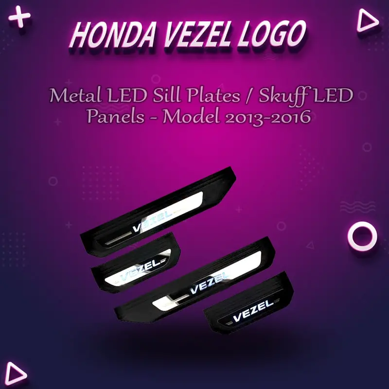 Honda Vezel Aluminum Led Door Sill Trims – 2013–2016 1
