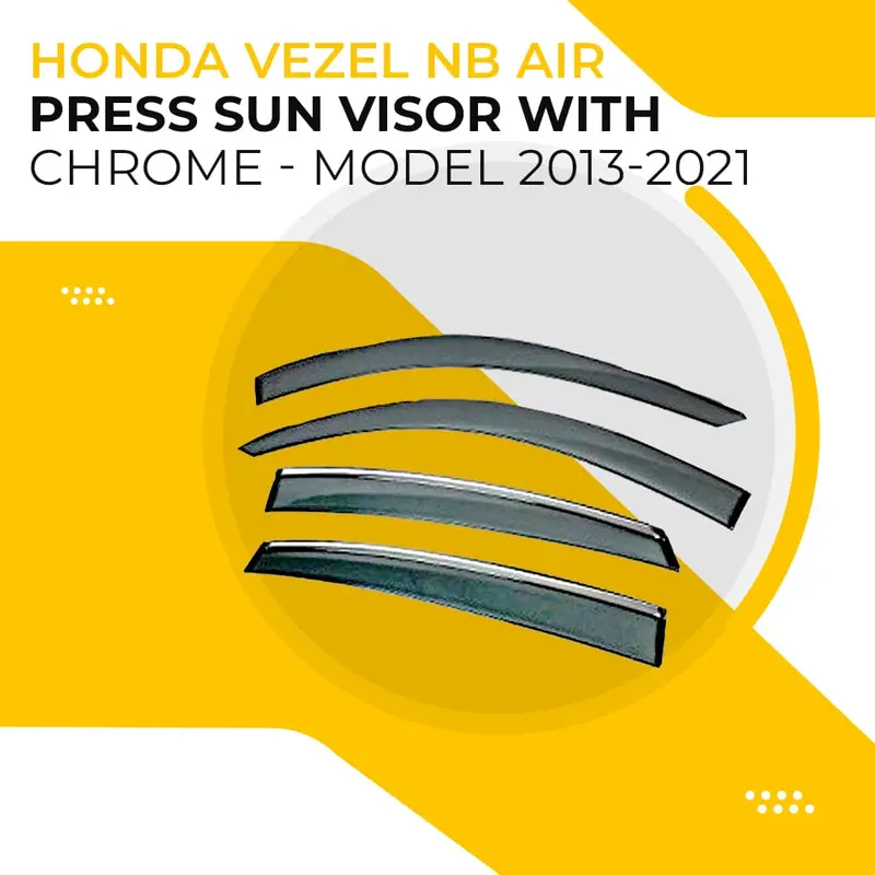 Honda Vezel Chrome-Accented Nb Air-Press Sun Visor (2013–2025) 1