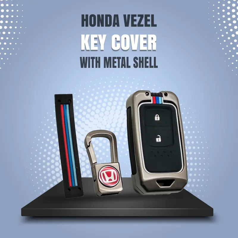 Honda Vezel Metal Key Shell – 2-Button Remote Cover 1