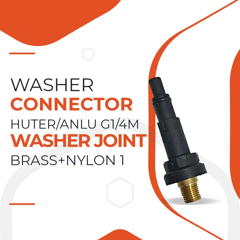 Hybrid G1/4M Washer Connector – Brass And Nylon Joint For Huter & Anlu Units 1