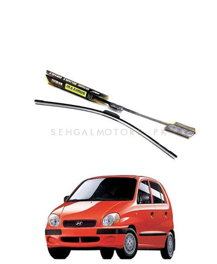 Hyundai Santro (2003–2014) Maximus Silicone Wiper Blades – Smooth Glide, All-Season Clarity 1