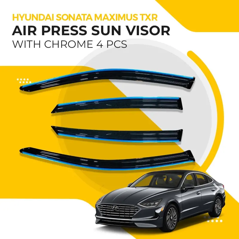 Hyundai Sonata Nb Maximus Air-Press Sun Visor With Chrome Finish (2021–2024) 1