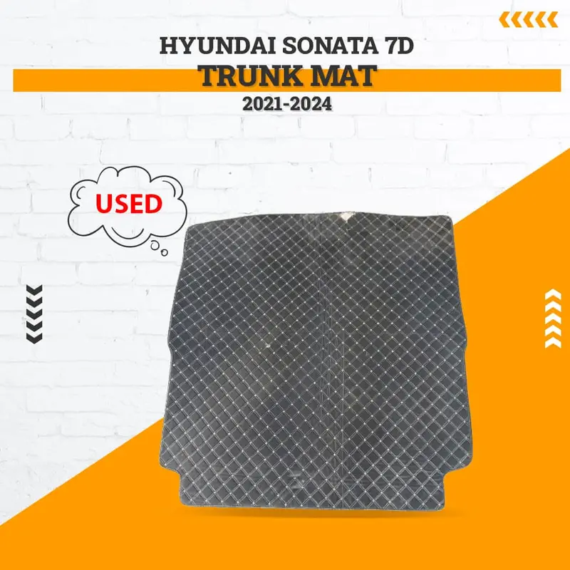 Hyundai Sonata Trunk Mat (7D, 2021–2024) – Beige, Visible Wear And Tear 1