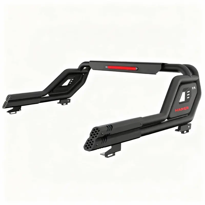 Jac T9 Hunter Hamer-Style Full Roll Bar – Dual-Pipe Bazooka Design – 2025–2026 1