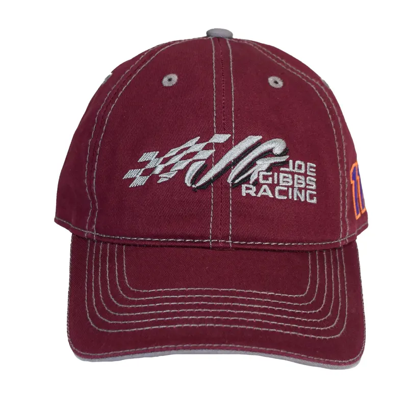 Joe Gibbs Racing #11 Cotton Baseball Cap – Burgundy Embroidered Logo, Adjustable Snapback Closure 1