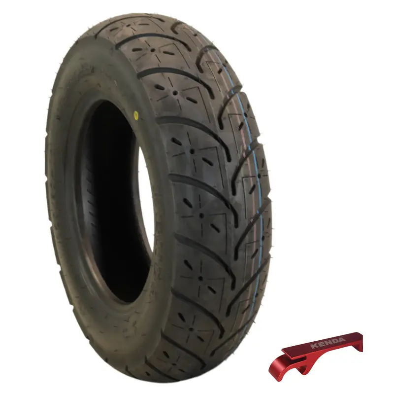 Kenda K329 120/90-10 56J Motorcycle Tire – Bias-Ply Scooter/Moped Tire With Keychain 1