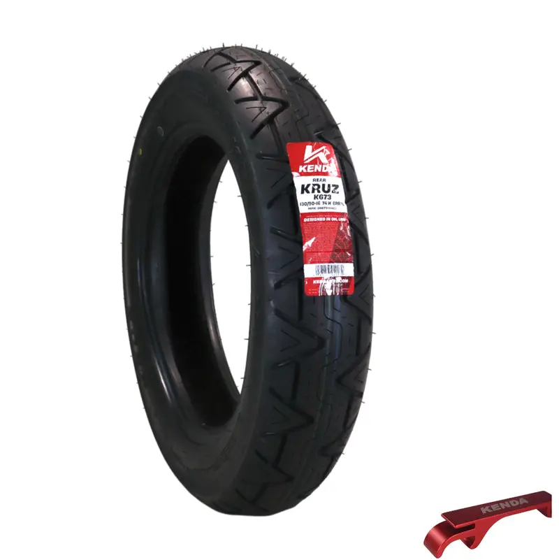 Kenda Kruz K673 Rear Motorcycle Tire – 130/90-16 (74H), Tubeless Bias Ply, Dot Approved, Designed For Balanced Handling And All-Weather Grip 1