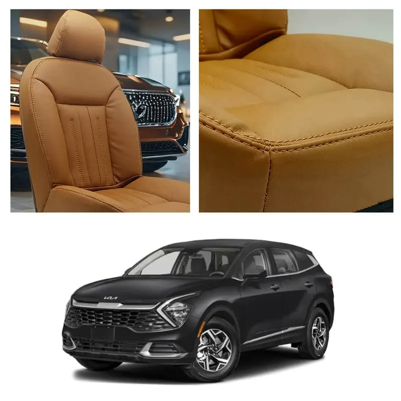 Kia Sportage Brown Seat Covers – Elegant Audi-Design Finish (2025–2026) 1